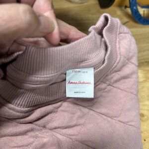 Pink Quilted Sweatshirt